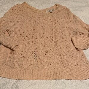 LC Lauren Conrad Bow Blush Pink Sweater